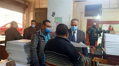 سكرتير مساعد أسيوط يتفقد مشروع المطبعة لمتابعة سير العمل