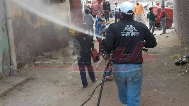 أعمال الرش والتطهير