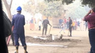 السيطرة على تسريب خط غاز مدينة الواسطى ببنى سويف