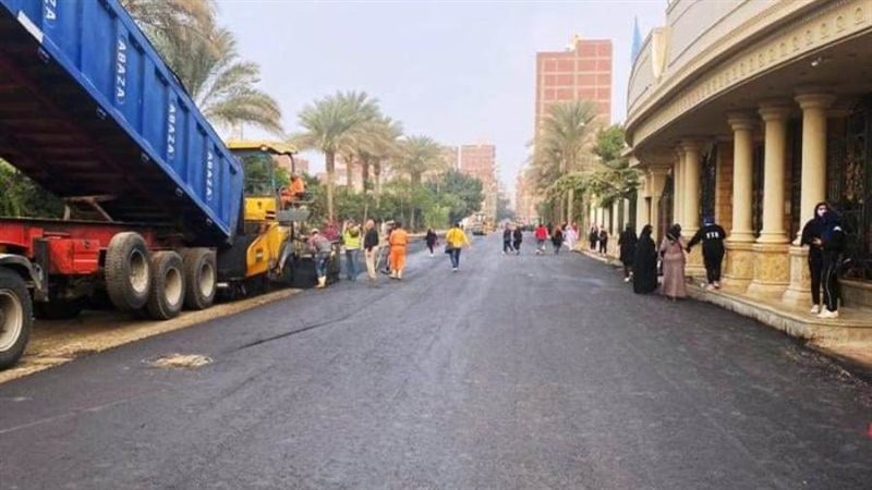 رصف شارع الشهيد طيار