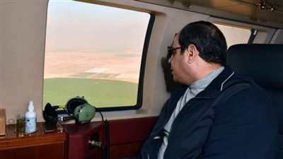 الرئيس السيسي يتفقد مشروع مستقبل مصر للإنتاج الزراعي