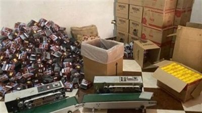 التحفظ على 33 ألف عبوة شاي ونسكافيه مغشوشة بالإسكندرية