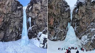 انهيار جليدي عملاق يقتل سائح ويحاصر ٣أخرين