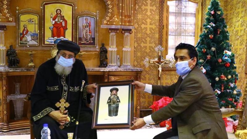 البابا تواضروس خلال