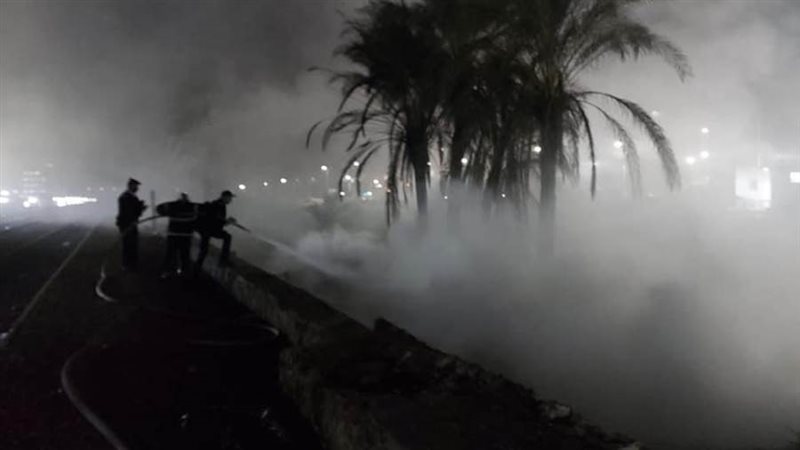 جانب من الحريق