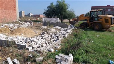 إزالة 10 حالات تعد بالبناء المخالف بالدقهلية