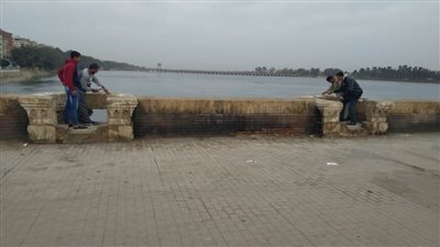 ترميم كوبرى محمد على بالقناطر الخيرية 