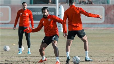 مروان محسن في مران الأهلي عقب تعافيه من 