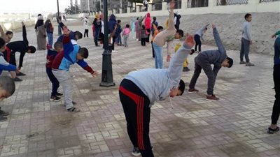 تنفيذ مشروع رياضى بالأحياء السكنية للتشجيع على الرياضة بسوهاج (صور)