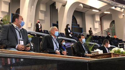 وزير الرياضة ورئيس الاتحاد الدولي لليد يحضران مباراة مصر ومقدونيا بالمونديال