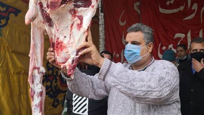 توزيع 25 طن لحوم على الأسر الأولى بالرعاية بالدقهلية