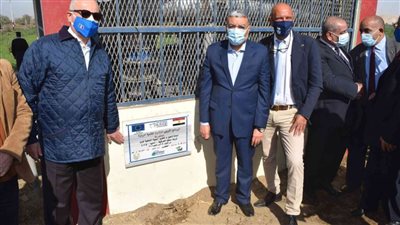 محافظ المنيا والسفير الإيطالي يتفقدان ترعة حافظ الشرقية ومصنع السماد العضوي