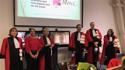 باحثة مصرية تناقش رسالة دكتوراه في القانون بجامعة ليون بفرنسا