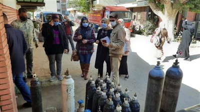  أسيوط: حملات مكثفة على المستشفيات للتفتيش على شبكات وأسطوانات الأكسجين 