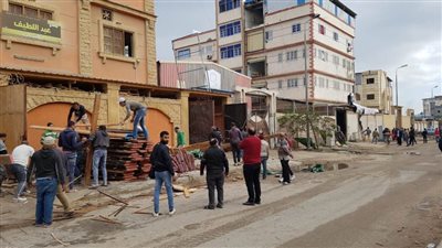 الإسكان: حملة لرفع الإشغالات وإزالة المخالفات بدمياط الجديدة.. صور