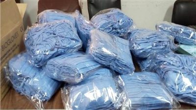 التحفظ على 36 ألف قطعة كمامة مجهولة بالإسكندرية