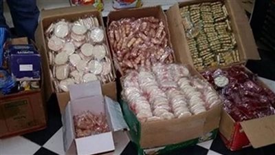 التحفظ على 10.4 ألف عبوة حلوى بدون تاريخ صلاحية بالإسكندرية