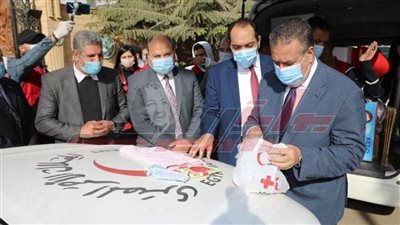 المنوفية تدشن قافلة الهلال الأحمر للكشف الطبي على المحتاجين