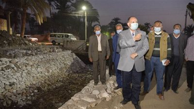 محافظ أسيوط يتفقد أعمال تبطين الترع بمركز البداري ضمن المبادرة الرئاسية 