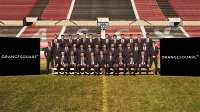 جلسة تصوير للاعبي الأهلي قبل السفر إلى الدوحة