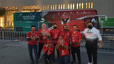 خاص..جماهير الأهلي تتواجد أمام مقر إقامة البعثة في قطر لاستقبالهم