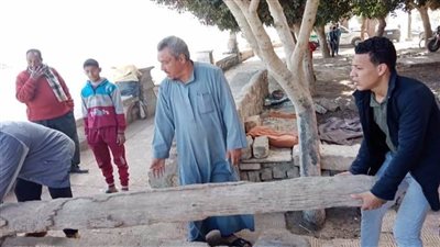 رفع الإشغالات والمخالفات الكائنة بكورنيش النيل بالمنيا