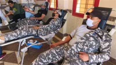 حملة للتبرع بالدم بمشاركة الضباط والأفراد والمجندين بجنوب سيناء 