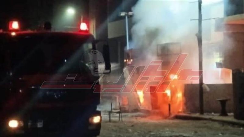 جانب من الحريق