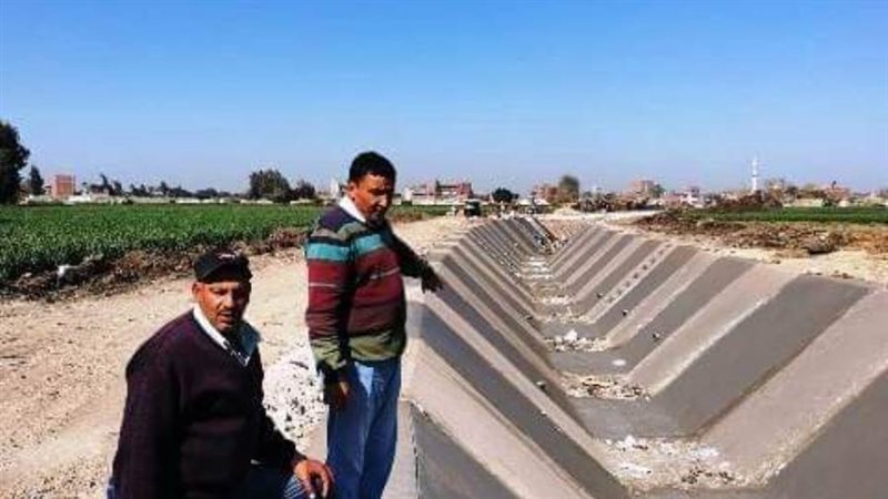 تأهيل وتبطين ترعة