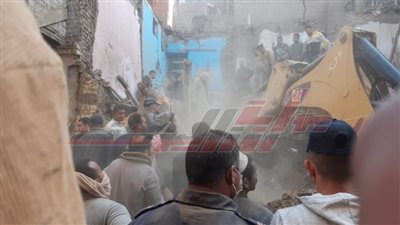 مصرع ٥ فى انهيار منزل مكون من ٣ طوابق بسوهاج