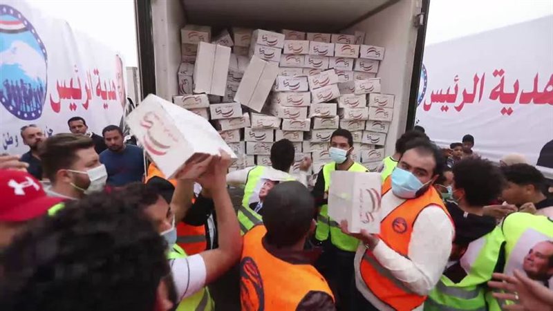 قافلة مساعدات لأهالي