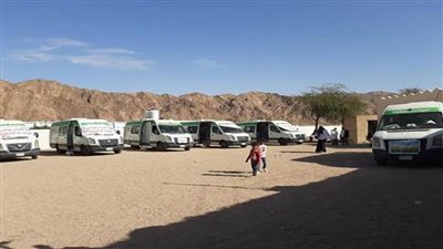 قوافل طبية مجانية إلي أودية أبورديس ضمن مبادرة 