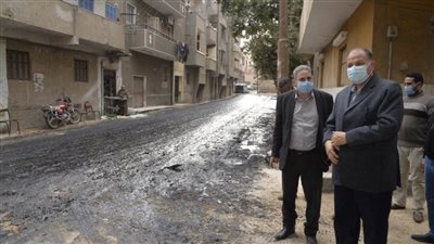 محافظ أسيوط يتفقد أعمال الرصف والتجميل بمدينة أبنوب