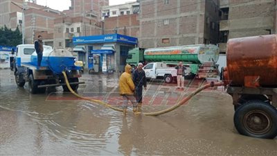 المراكز تعلن الطوارئ لرفع مياه الأمطار بكفر الشيخ
