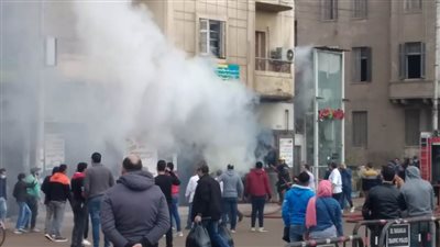 إصابة اثنين في حريق مطعم أسماك بالمنصورة 
