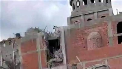 بسبب سوء الطقس.. انهيار مئذنة مسجد بالدقهلية