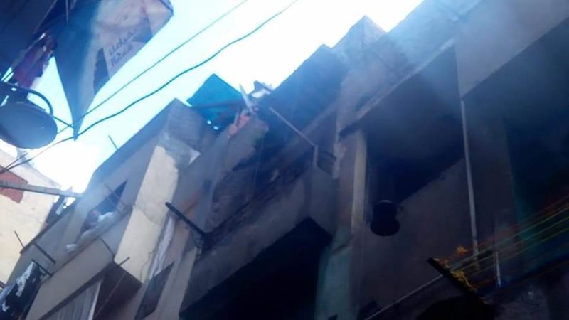 انهيار شرفة العقار