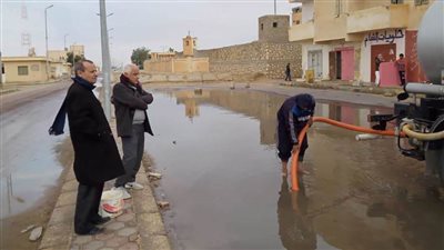 استمرار رفع درجة الاستعداد والطوارئ لمواجهة الظروف الجوية بشمال سيناء لليوم الثالث 