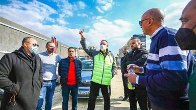 الخطيب يقوم بجولة تفقدية للمشاريع الإنشائية بفرع النادى الأهلى بمدينة نصر