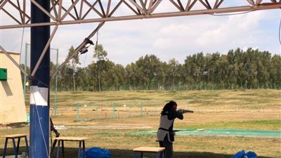 وصول جميع المنتخبات المشاركة فى بطولة العالم للرماية بمطار القاهرة الدولي 