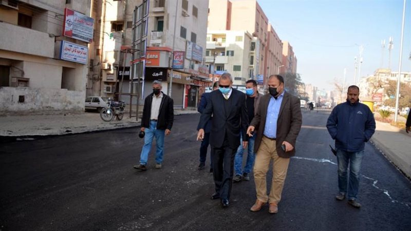 جانب من أعمال الرصف