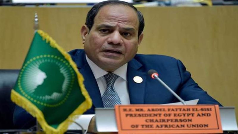 الرئيس السيسي أثناء