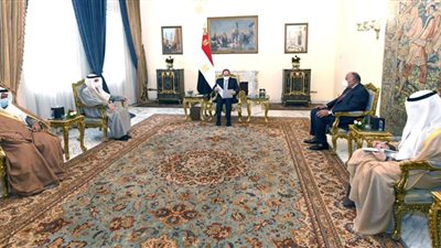 وزير خارجية الكويت ينقل رسالة خطية إلى الرئيس من أمير دولة الكويت