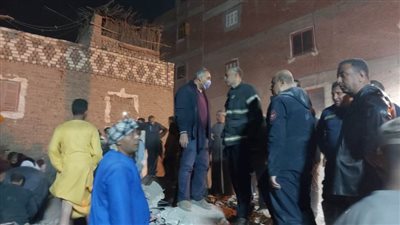 مصرع سيدة وإصابة 9 آخرين في انهيار منزل بمركز الفتح 