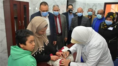 انطلاق الحملة القومية للتطعيم ضد شلل الأطفال بصحة ثان الزقازيق