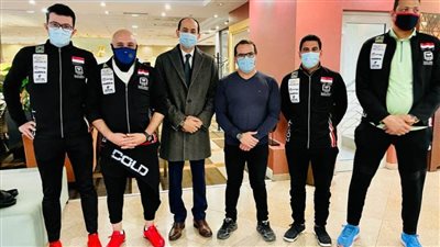 سفير مصر بالمجر يزور بعثة الخماسي الحديث فى بطولة المجر الدولية