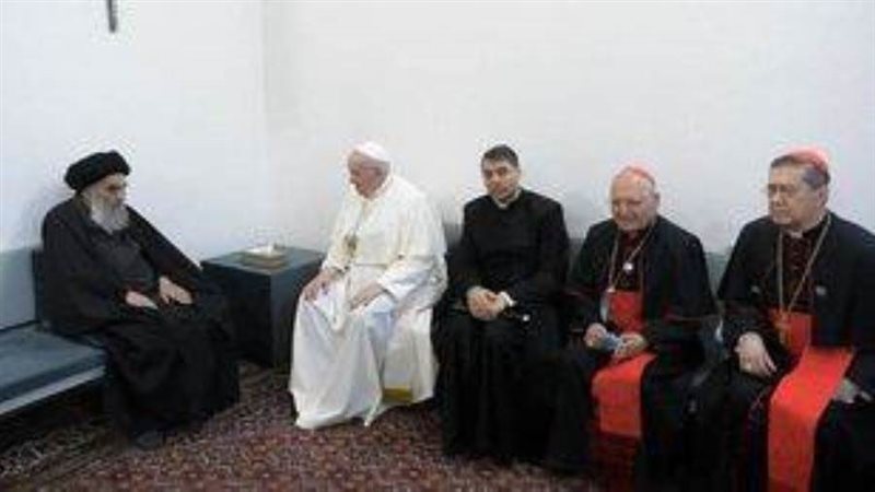 لقاء البابا والسيستاني