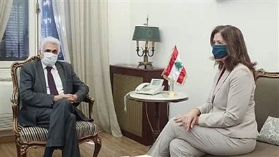  وزير الخارجية اللبناني يلتقي بالسفيرة الأمريكية