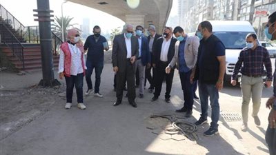 محافظ الجيزة يتابع نسب تنفيذ أعمال التطوير الجارية بالأحياء 