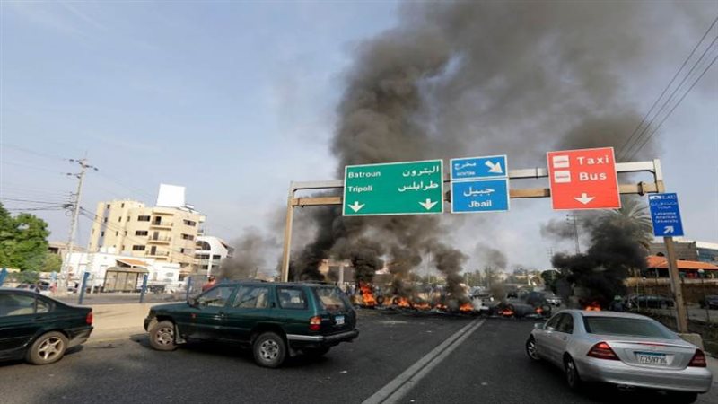 اغلاق الطرق في لبنان